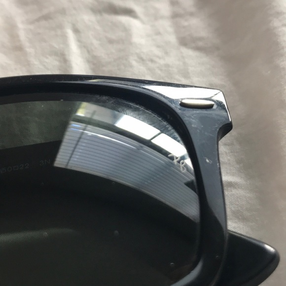 Black Wayfarer Raybans main image 4